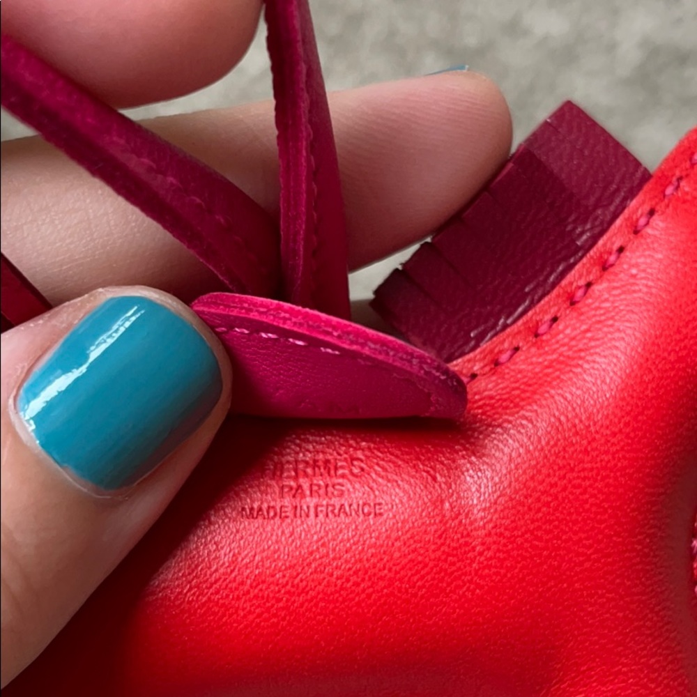 【sold】Hermès rodeo PM, new, authentic. Red/pink - Picture 6 of 7